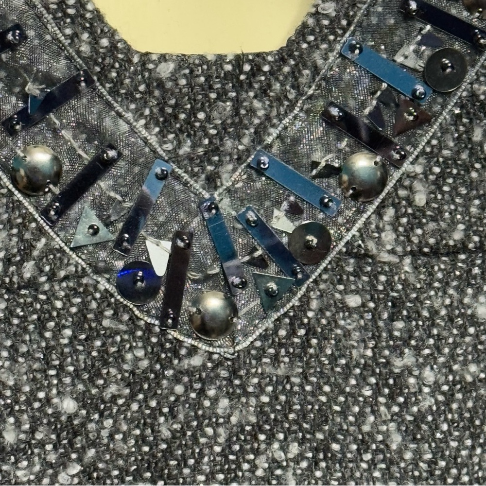 Anna Sui for Target Gossip Girls Collection Elegant Gray Sleeveless Dress 3 XS - Picture 6 of 16
